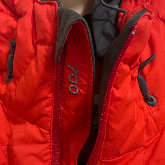 Columbia Hooded Red 700 Down Fill Jacket - Large - Picture 9 of 16
